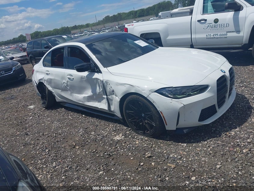 2024 BMW M3 Competition xDrive VIN: WBS43AY09RFS83276 Lot: 39598791