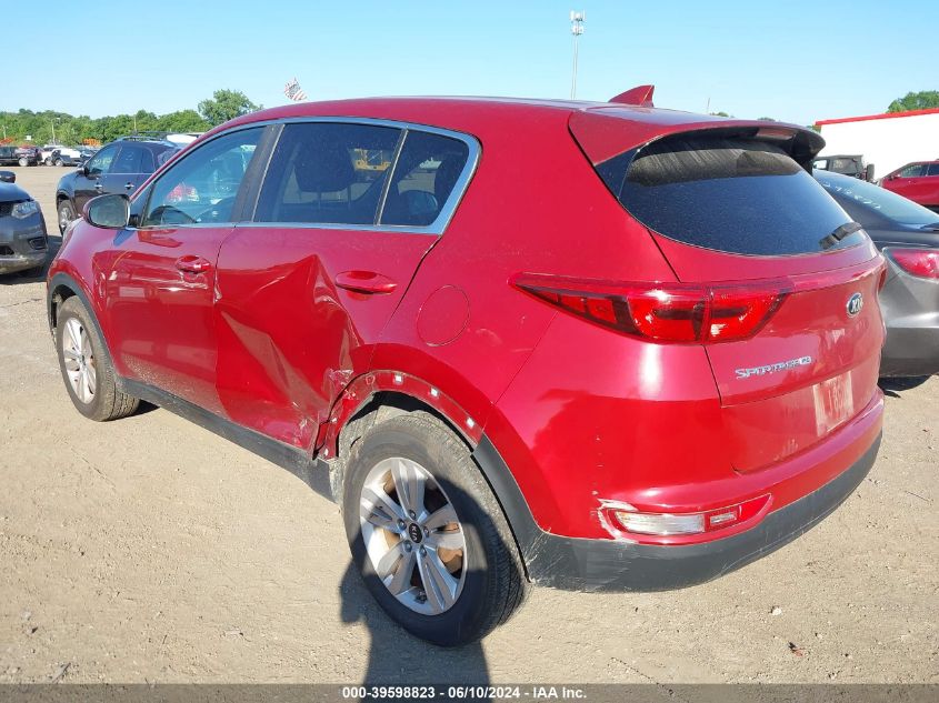 2018 Kia Sportage Lx VIN: KNDPM3AC9J7423519 Lot: 39598823