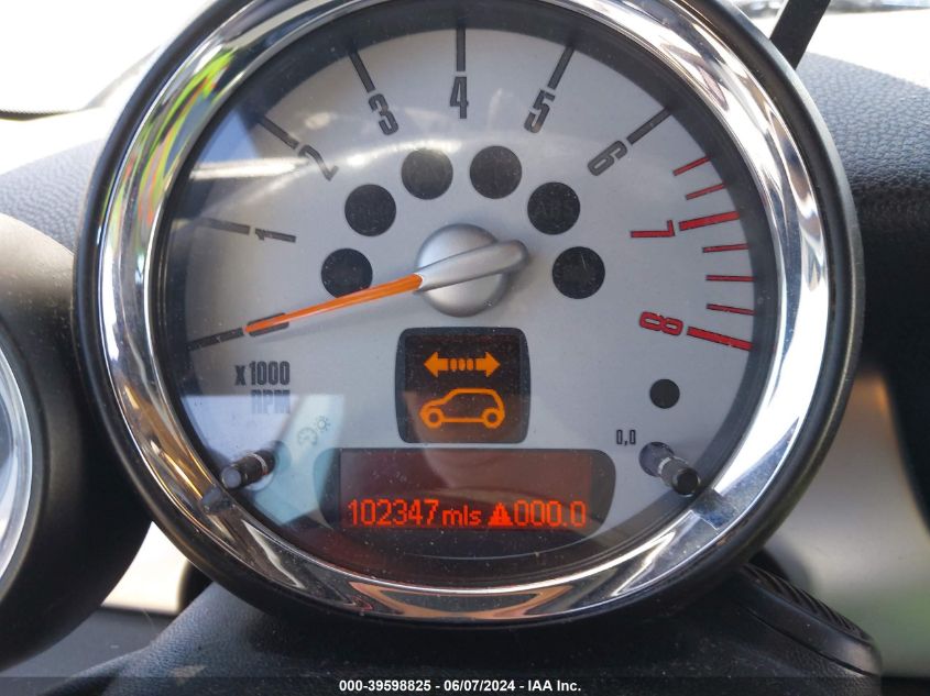 2009 Mini Cooper S VIN: WMWMS33509TY07695 Lot: 39598825