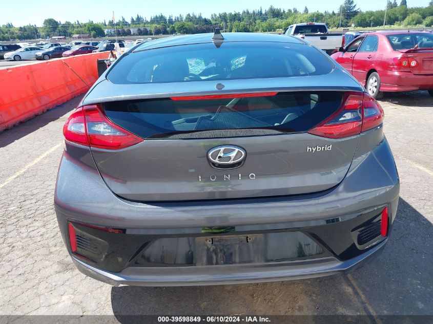 2019 Hyundai Ioniq Hybrid Limited VIN: KMHC85LC8KU109354 Lot: 39598849