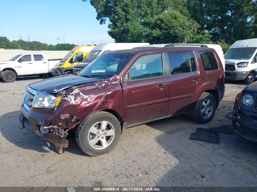 2010 Honda Pilot Ex-L VIN: 5FNYF4H51AB005509 Lot: 39598914