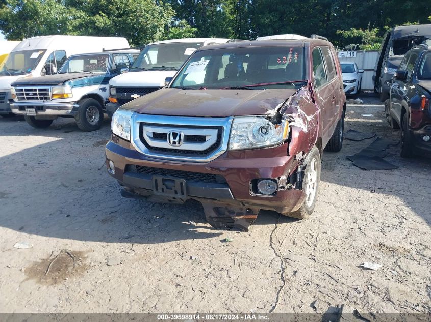 2010 Honda Pilot Ex-L VIN: 5FNYF4H51AB005509 Lot: 39598914