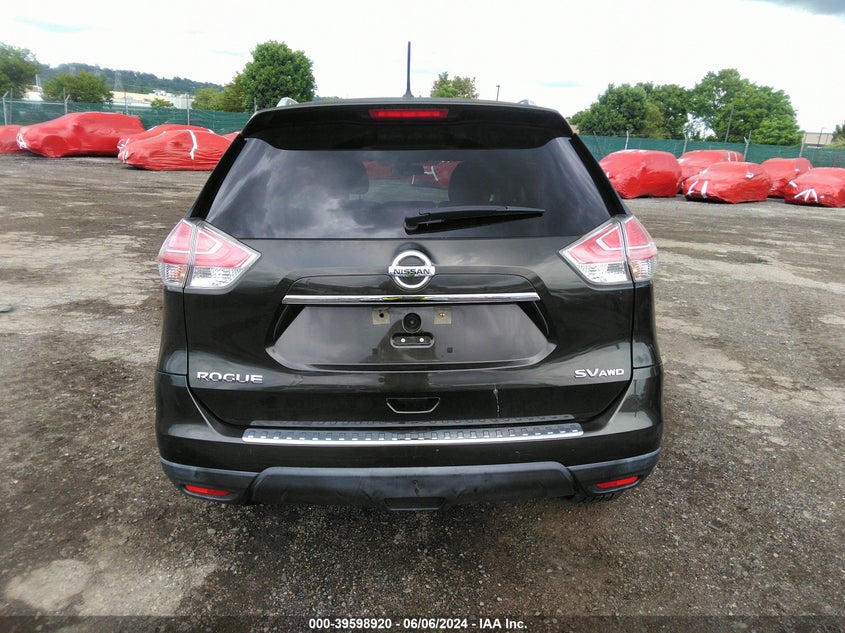 2015 Nissan Rogue Sv VIN: KNMAT2MV7FP505353 Lot: 39598920
