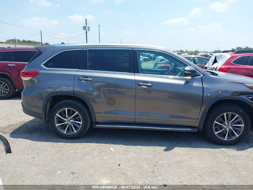 2018 Toyota Highlander Xle VIN: 5TDKZRFH5JS550146 Lot: 39599020