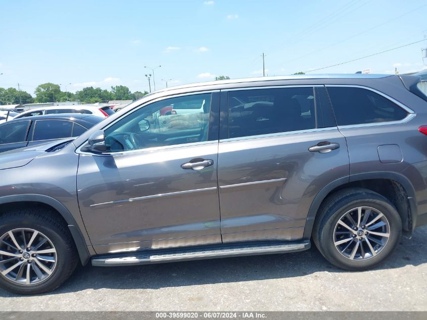 2018 Toyota Highlander Xle VIN: 5TDKZRFH5JS550146 Lot: 39599020