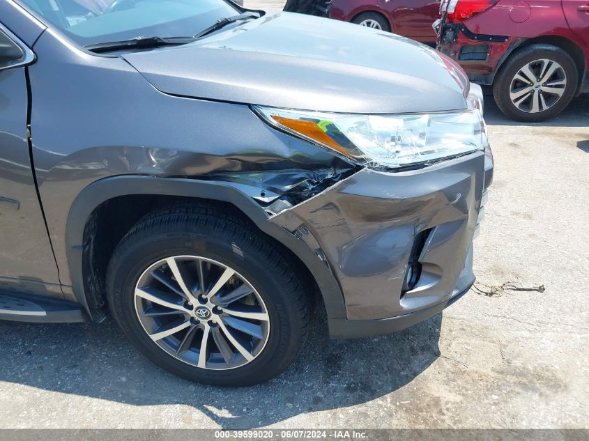 2018 Toyota Highlander Xle VIN: 5TDKZRFH5JS550146 Lot: 39599020