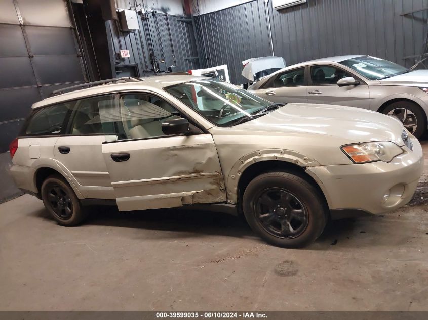 2007 Subaru Outback 2.5I Basic VIN: 4S4BP61C377310561 Lot: 39599035