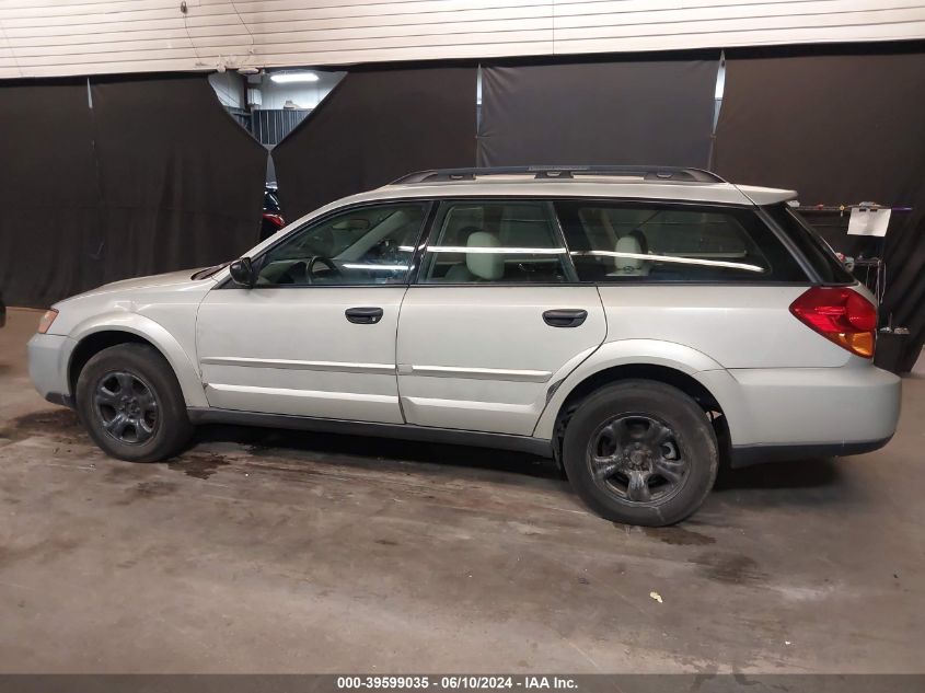 2007 Subaru Outback 2.5I Basic VIN: 4S4BP61C377310561 Lot: 39599035