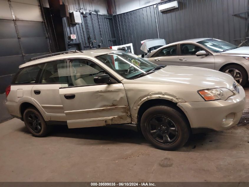 2007 Subaru Outback 2.5I Basic VIN: 4S4BP61C377310561 Lot: 39599035