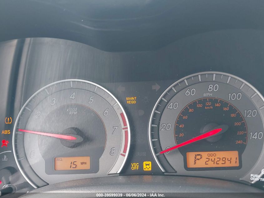 2010 Toyota Corolla S VIN: 2T1BU4EE5AC454311 Lot: 39599039