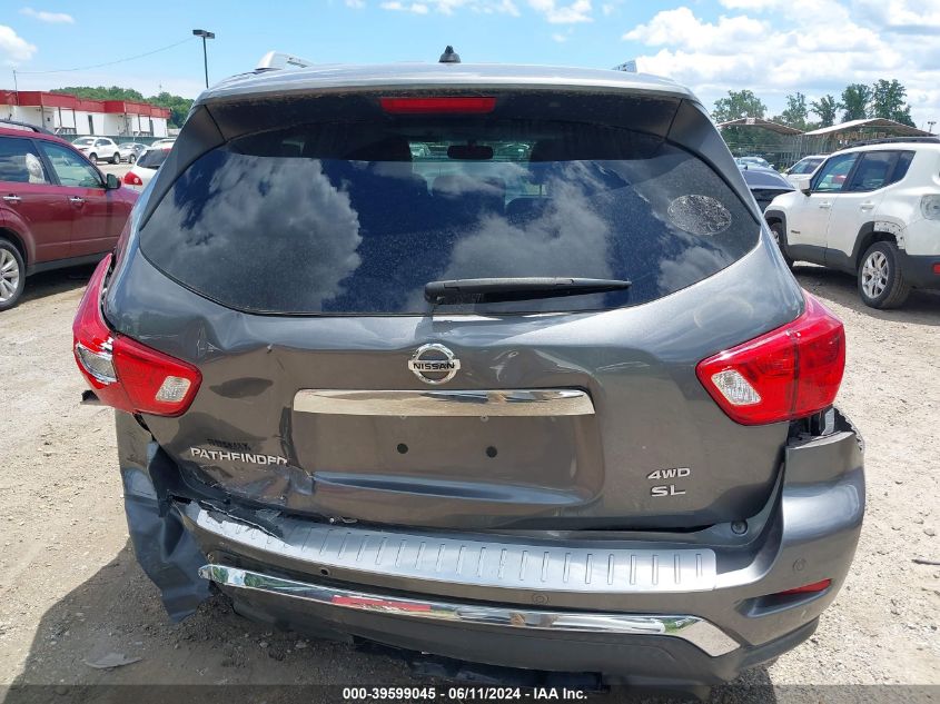 2017 Nissan Pathfinder Sl VIN: 5N1DR2MM7HC656296 Lot: 39599045