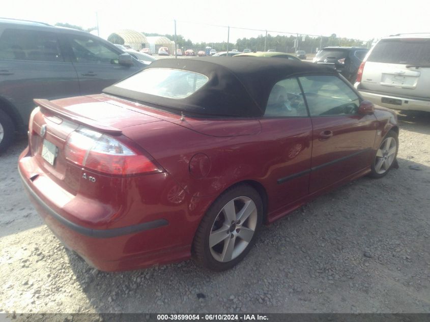 2006 Saab 9-3 Aero VIN: YS3FH76U066105593 Lot: 39599054