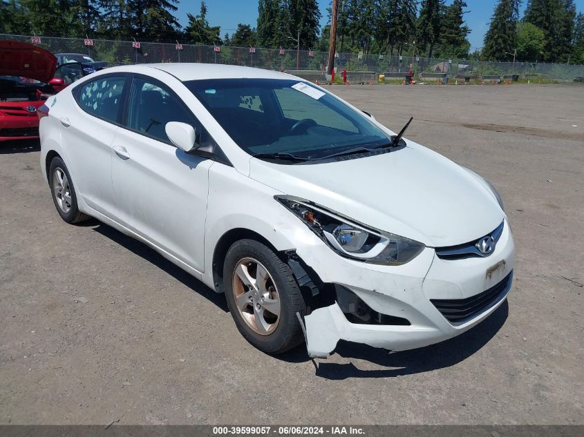 2014 Hyundai Elantra Se VIN: 5NPDH4AE2EH449489 Lot: 39599057