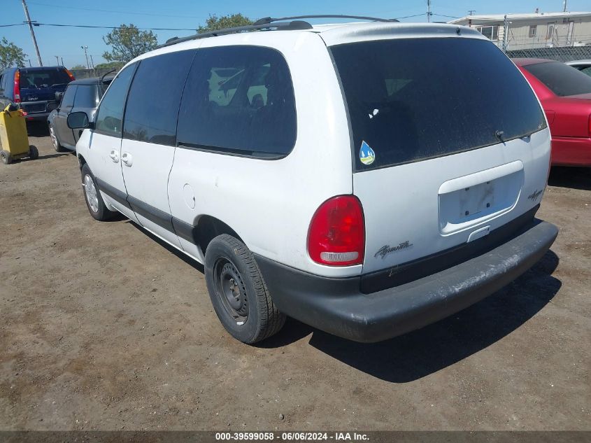 1998 Plymouth Grand Voyager Se VIN: 1P4GP44R1WB585979 Lot: 39599058