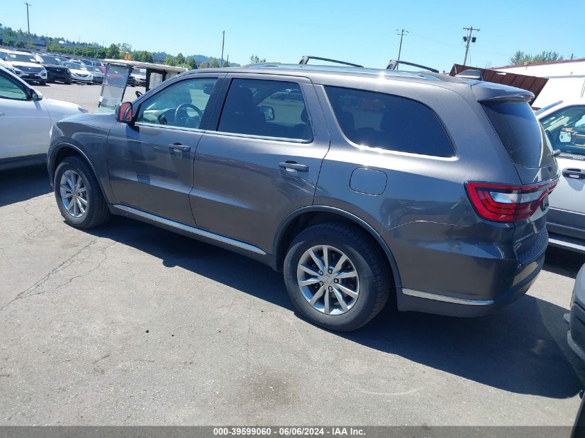 2018 Dodge Durango Sxt VIN: 1C4RDJAG0JC145939 Lot: 39599060