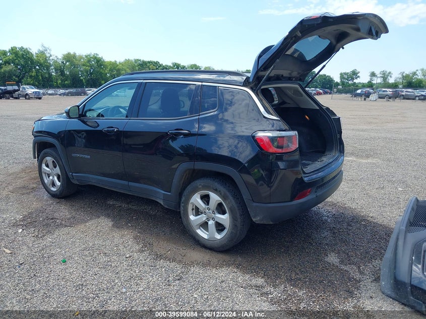 VIN 3C4NJDBB3HT641666 2017 JEEP NEW COMPASS LATITUDE 4X4