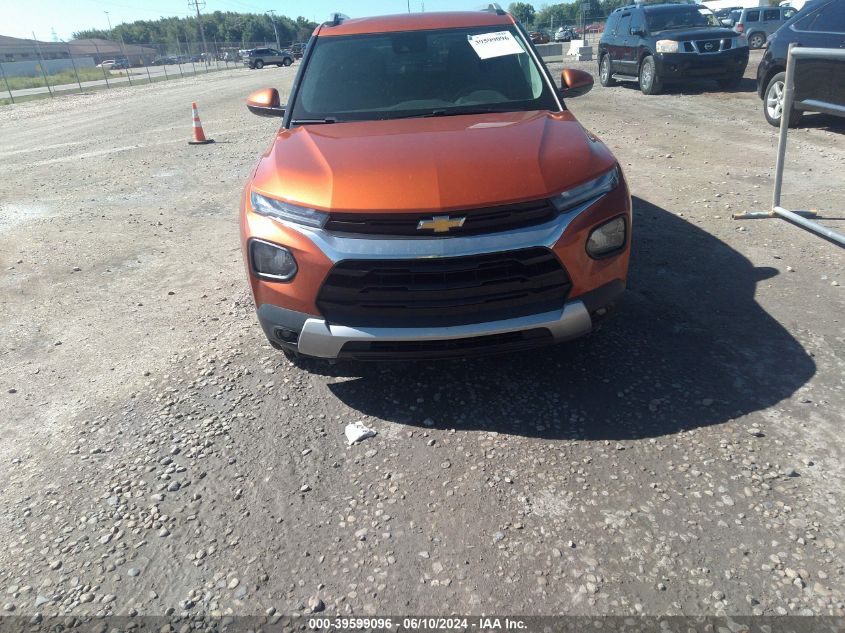 2022 Chevrolet Trailblazer Awd Lt VIN: KL79MRSLXNB101739 Lot: 39599096