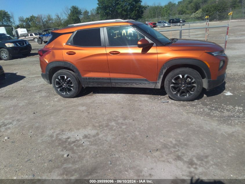 2022 Chevrolet Trailblazer Awd Lt VIN: KL79MRSLXNB101739 Lot: 39599096