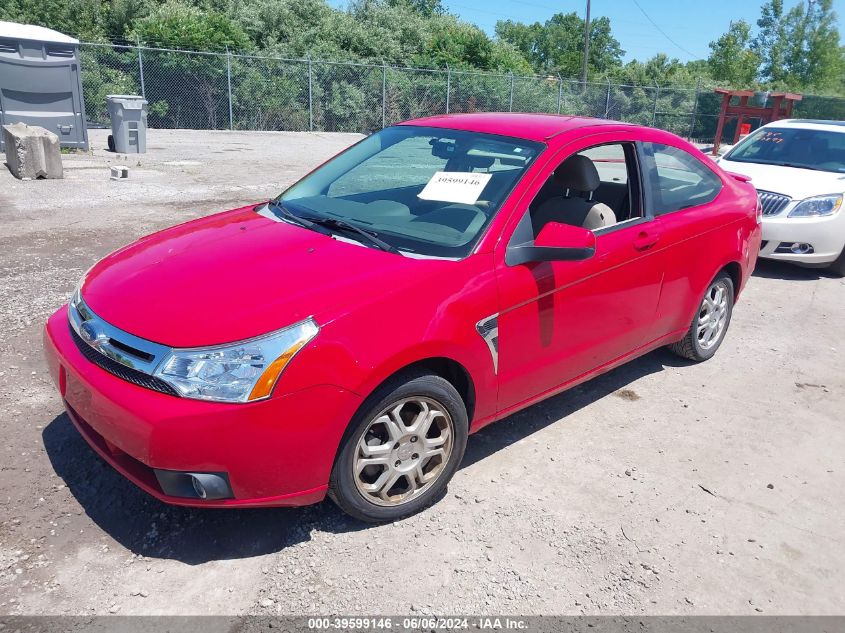 2008 Ford Focus Se/Ses VIN: 1FAHP33N88W110087 Lot: 39599146