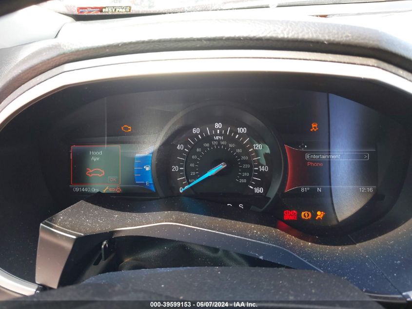 2016 Ford Edge Sel VIN: 2FMPK4J80GBB74126 Lot: 39599153