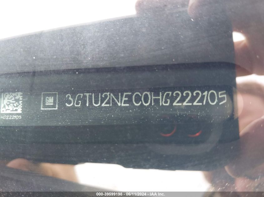 2017 GMC Sierra 1500 Slt VIN: 3GTU2NEC0HG222105 Lot: 39599198