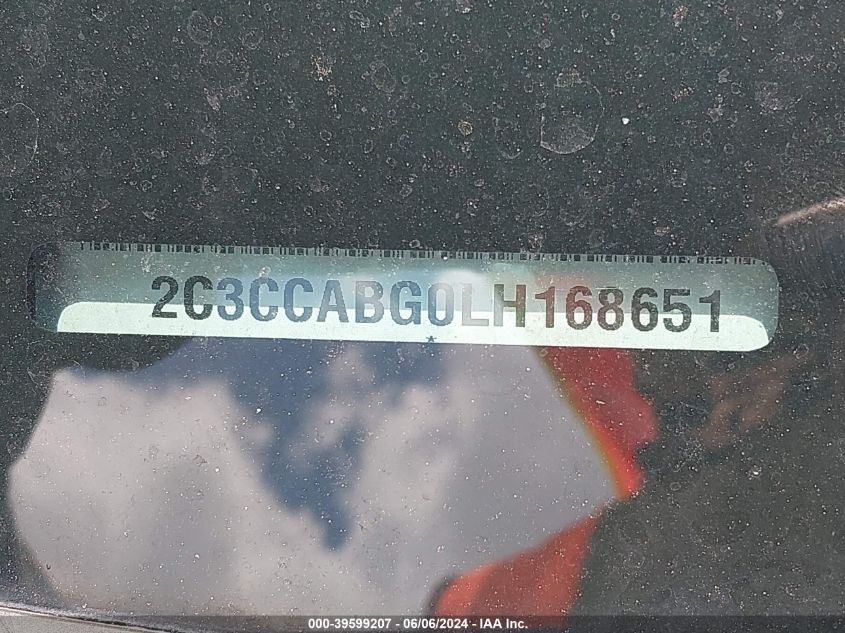 2020 Chrysler 300 300S VIN: 2C3CCABG0LH168651 Lot: 39599207