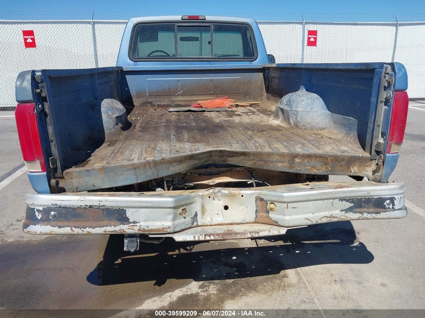 1996 Ford F250 VIN: 2FTHF25H7TCA58003 Lot: 39599209