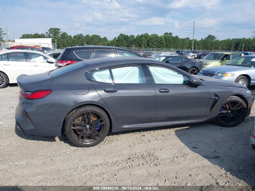 2021 BMW M8 Gran Coupe VIN: WBSGV0C01MCG36728 Lot: 39599216