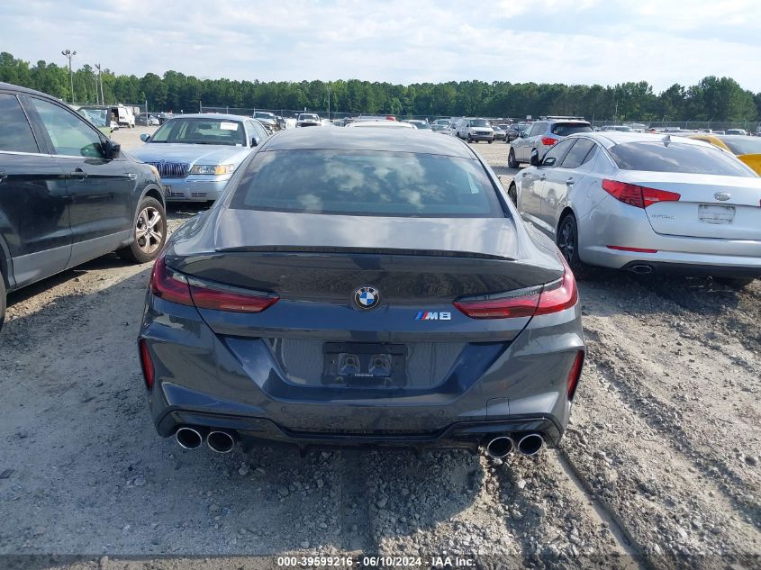 2021 BMW M8 Gran Coupe VIN: WBSGV0C01MCG36728 Lot: 39599216