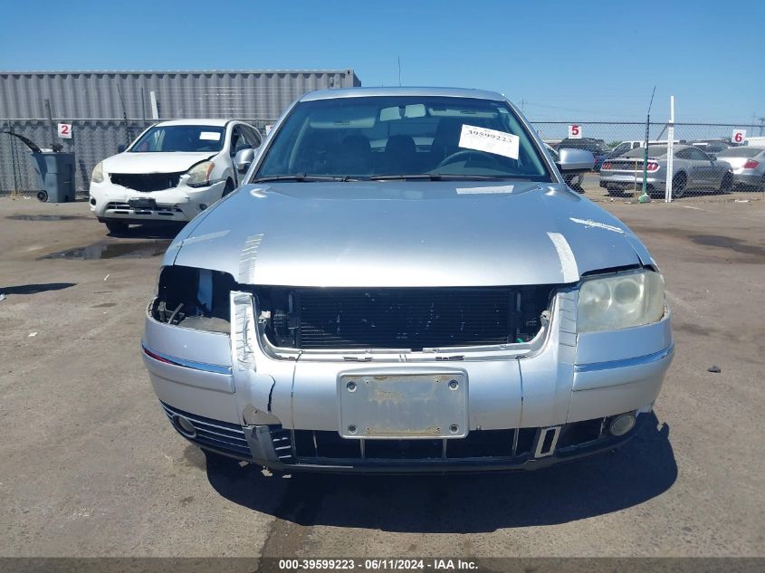 2003 Volkswagen Passat Gls VIN: WVWPD63B13P036262 Lot: 39599223