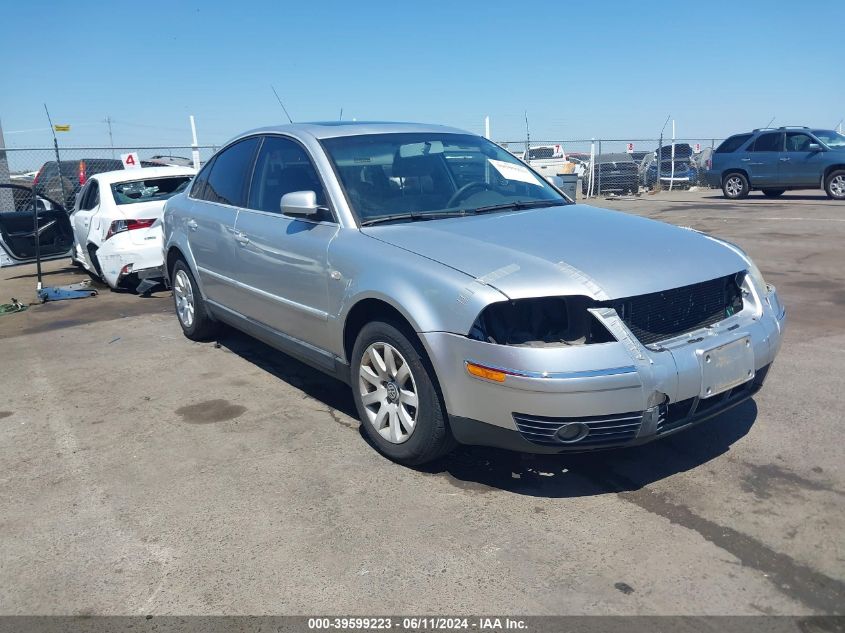 2003 Volkswagen Passat Gls VIN: WVWPD63B13P036262 Lot: 39599223