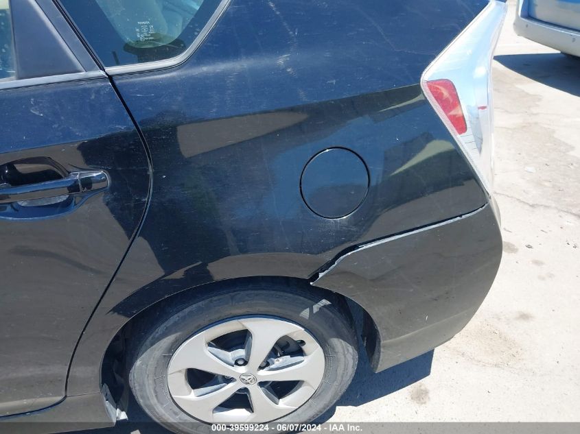 2012 Toyota Prius Two VIN: JTDKN3DU9C5527759 Lot: 39599224