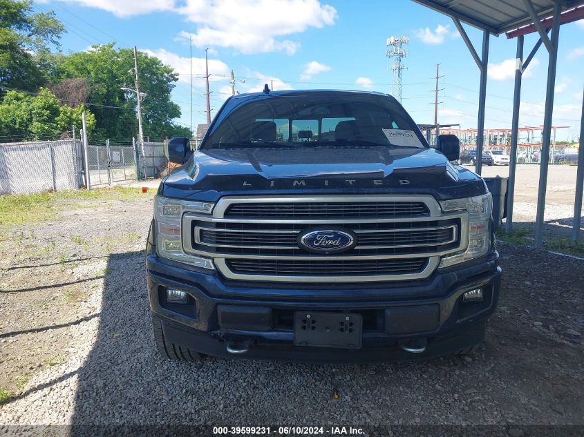 2018 FORD F-150 LIMITED - 1FTEW1EG2JFB78409