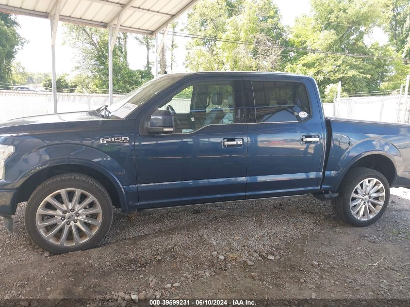 2018 FORD F-150 LIMITED - 1FTEW1EG2JFB78409