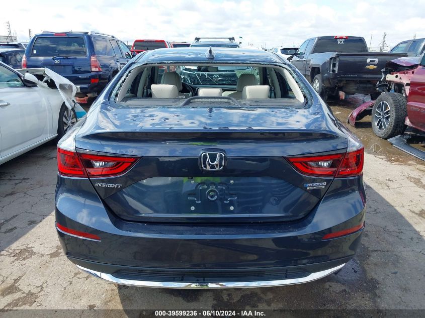 2019 Honda Insight Touring VIN: 19XZE4F95KE022298 Lot: 39599236