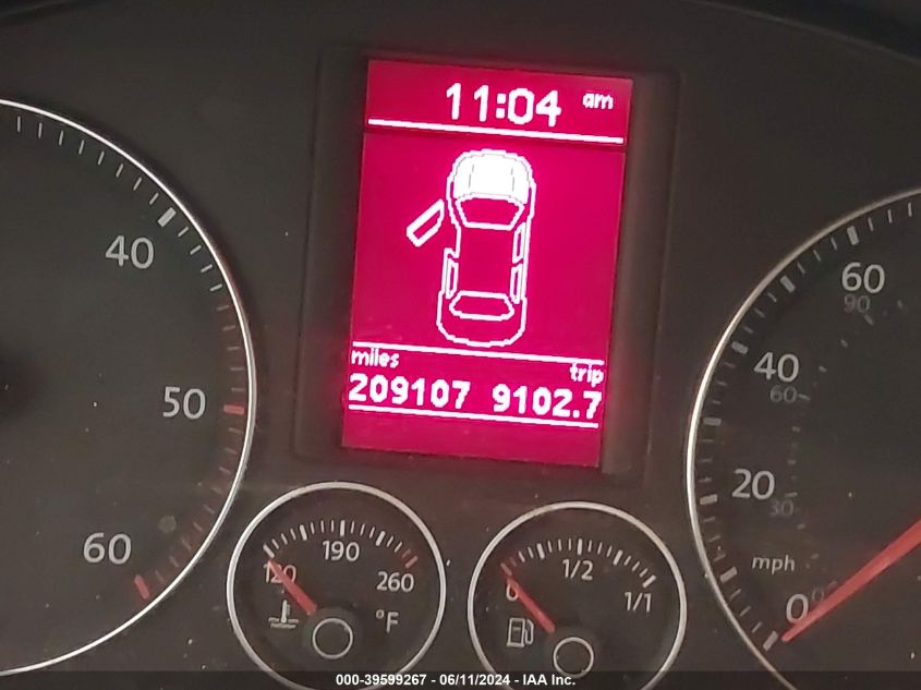 2009 Volkswagen Jetta Tdi VIN: 3VWRL71K99M120443 Lot: 39599267