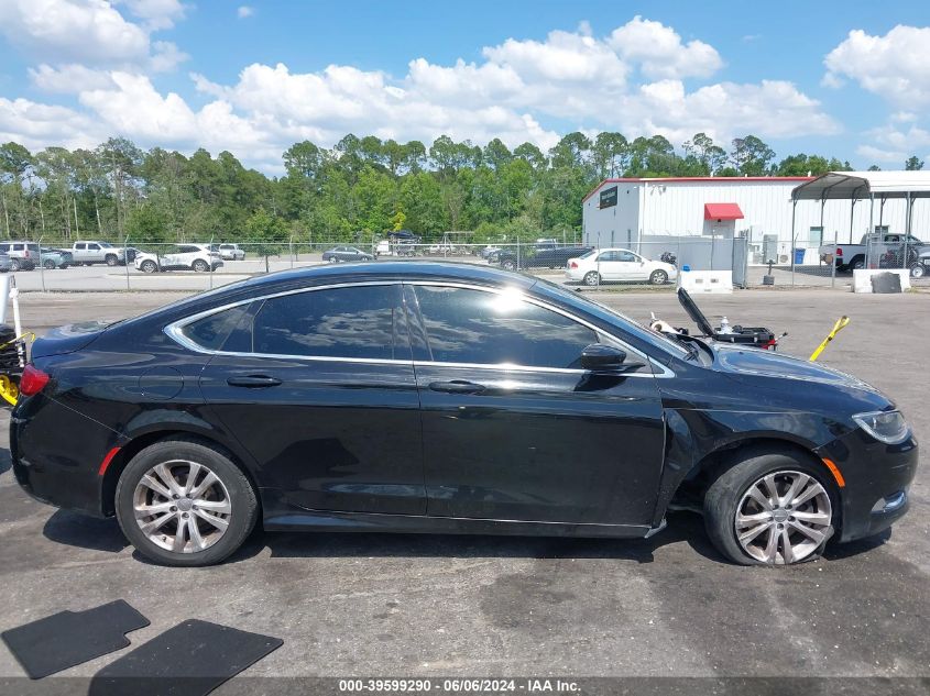 2016 Chrysler 200 Limited VIN: 1C3CCCAB6GN132915 Lot: 39599290