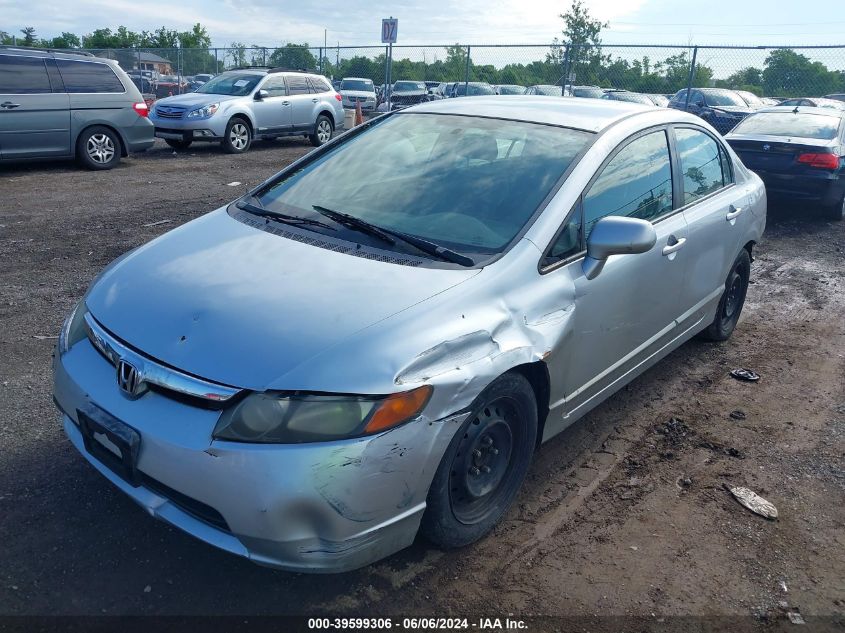 2008 Honda Civic Lx VIN: 2HGFA16518H351346 Lot: 39599306