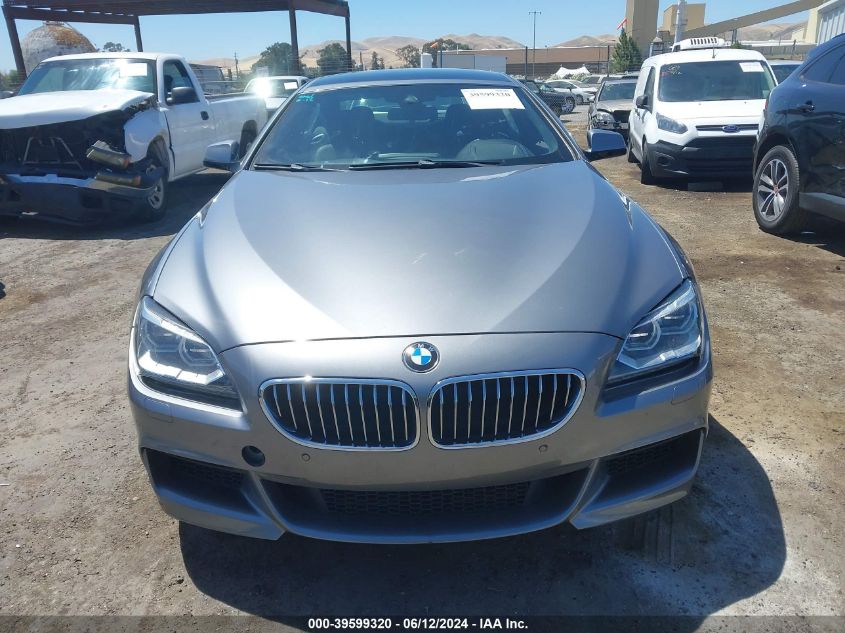 2015 BMW 640I Gran Coupe VIN: WBA6A0C50FD318987 Lot: 39599320