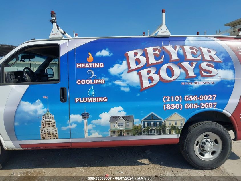 2018 Chevrolet Express 2500 Work Van VIN: 1GCWGAFP4J1339873 Lot: 39599337