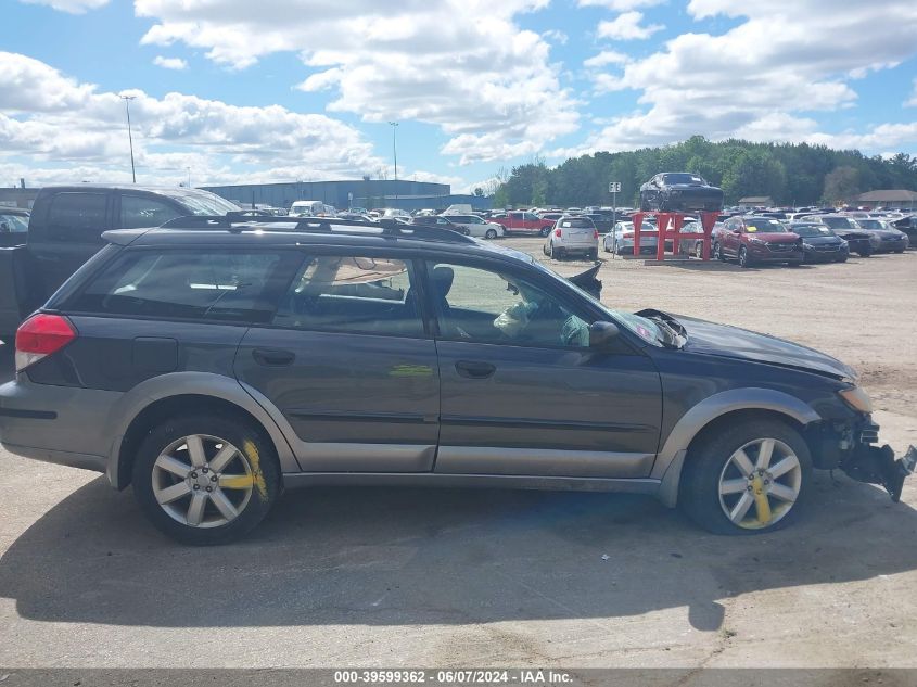 2009 Subaru Outback 2.5I VIN: 4S4BP61C497338159 Lot: 39599362