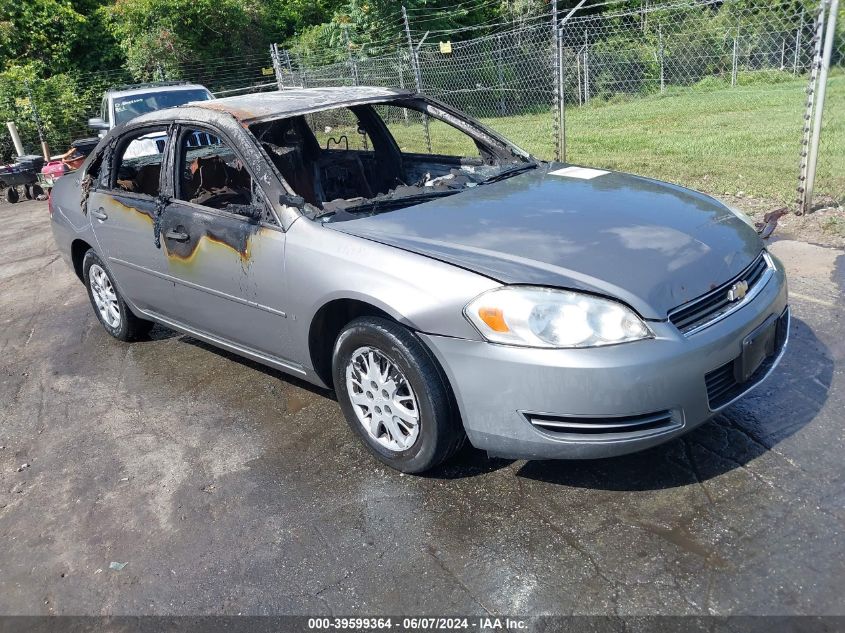 2006 Chevrolet Impala Police VIN: 2G1WS551869307183 Lot: 39599364