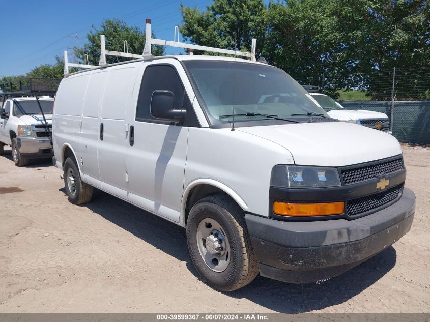 2018 Chevrolet Express 2500 Work Van VIN: 1GCWGAFPXJ1338663 Lot: 39599367