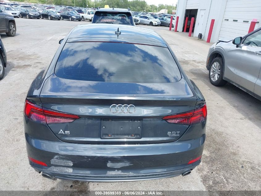 2018 Audi A5 2.0T Premium VIN: WAUENCF55JA072302 Lot: 39599369