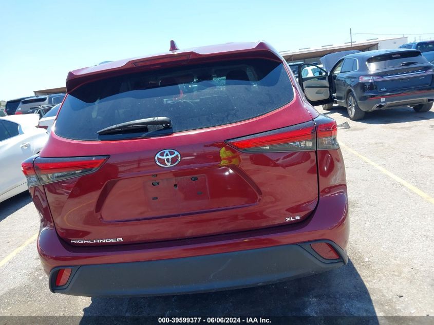2020 Toyota Highlander Xle VIN: 5TDGZRAH1LS008493 Lot: 39599377