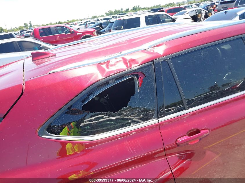 2020 Toyota Highlander Xle VIN: 5TDGZRAH1LS008493 Lot: 39599377