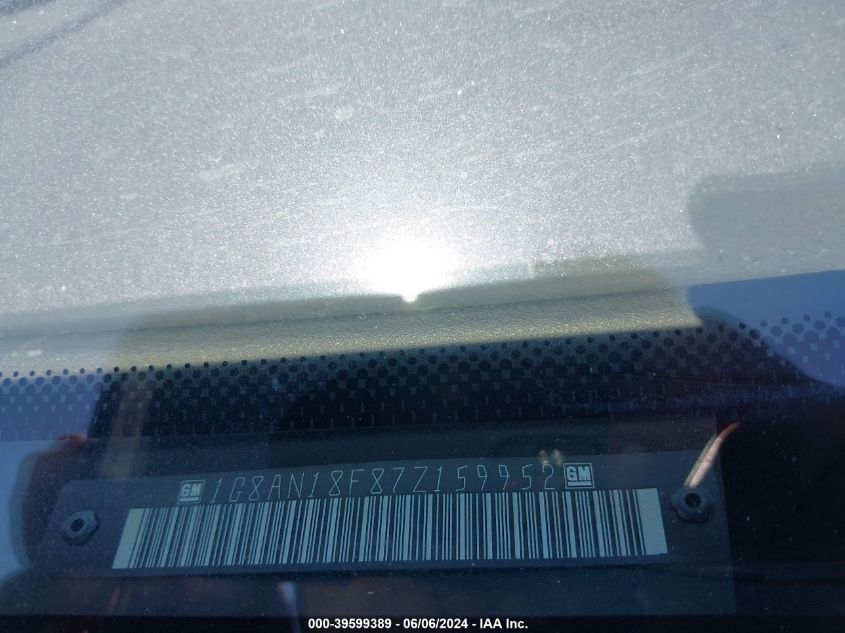 2007 Saturn Ion 2 VIN: 1G8AN18F87Z159952 Lot: 39599389