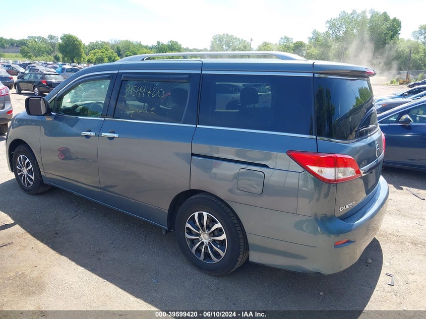 2012 Nissan Quest S VIN: JN8AE2KP8C9049009 Lot: 39599420