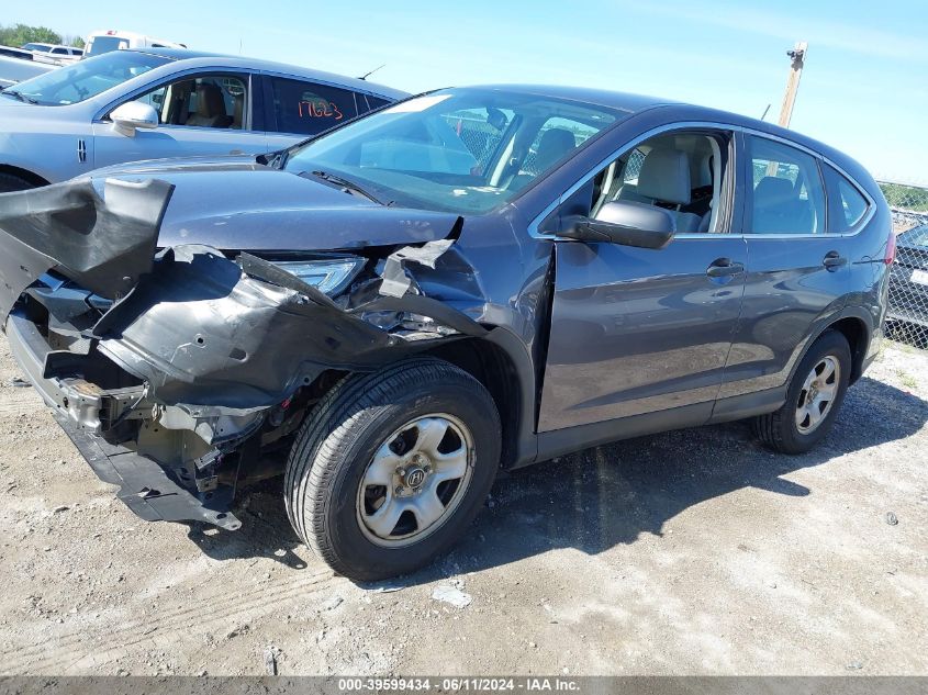 2015 Honda Cr-V Lx VIN: 2HKRM4H30FH607156 Lot: 39599434