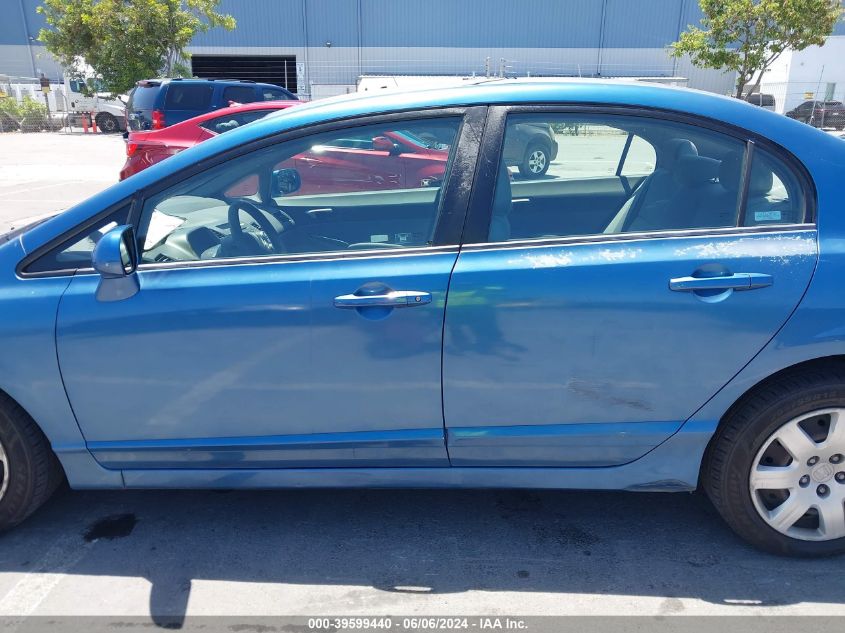 2008 Honda Civic Lx VIN: 2HGFA16548H526219 Lot: 39599440